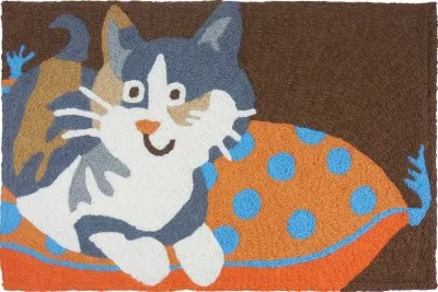 Jellybean - Rug - Cat On Pillow