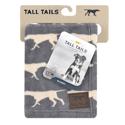 Tall Tails - Fleece Blanket - Charcoal Dog Icon