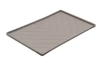 Messy Mutts - Silicone Food Mat with Metal Sides - Grey