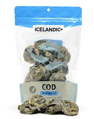 Icelandic+ - Dog Treats - Cod Skin Rolls