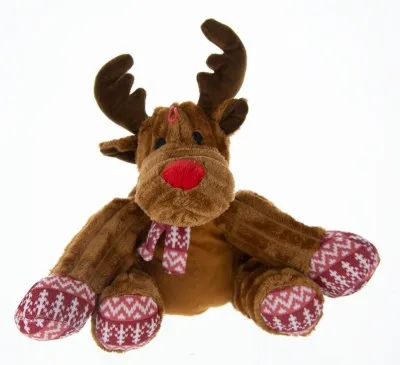 Patchwork - Dog Toy - Christmas Sitting Reindeer