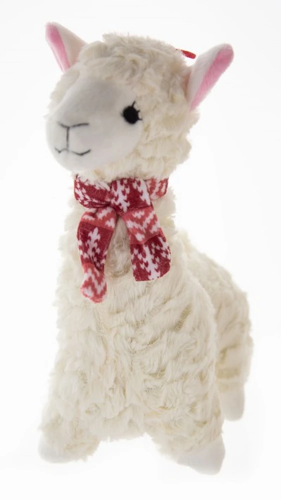 Patchwork - Dog Toy - White Llama