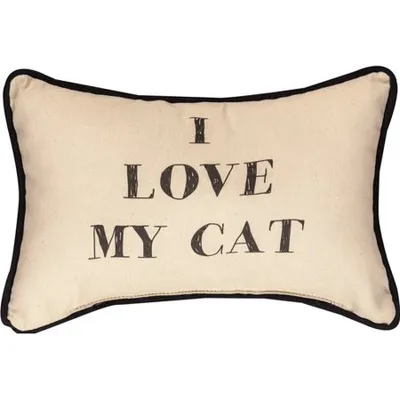Manual Woodworkers - Pillow - I Love My Cat