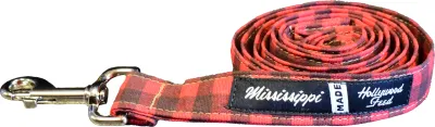 Mississippi Made - Dog Leash - Red Check