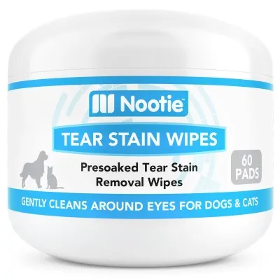 Nootie - Tear Stain Wipes For Dogs & Cats