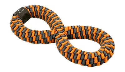 Tall Tails - Dog Toy - Infinity Tug Orange & Grey