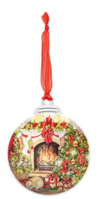 Brownlow Gifts - Ornament - Christmas Fireplace