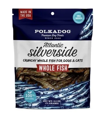 Polka Dog - Pet Treat - Silverside Fish