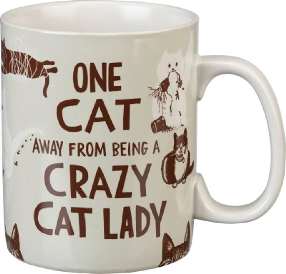 Primitives by Kathy - Crazy Cat Lady Mug