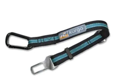 Kurgo - Direct Seatbelt Tether - Blue & Black