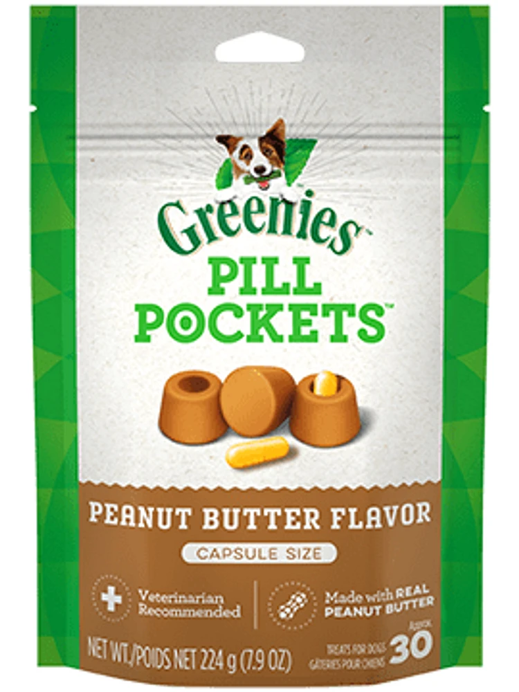 Greenies - Dog Treats - Capsule Pill Pockets - Peanut Butter