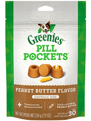 Greenies - Dog Treats - Capsule Pill Pockets - Peanut Butter