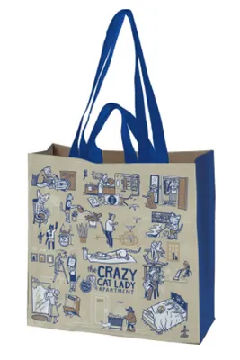 Primitives by Kathy - Tote Bag - Crazy Cat Lady