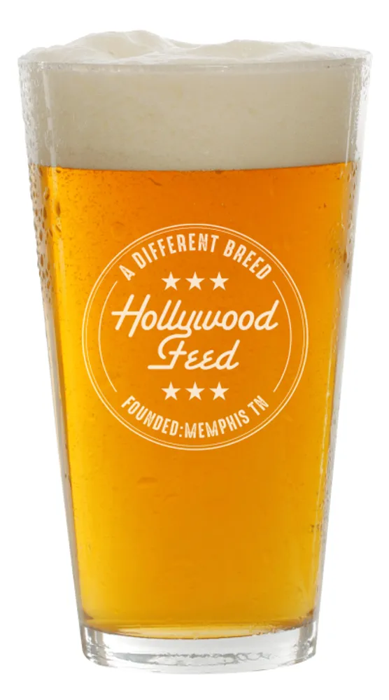 Hollywood Feed - Pint Glass - Round Logo