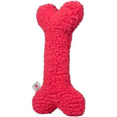 HuggleHounds - Plush Dog Toy - HuggleFleece Giant Bone - Assorted Colors