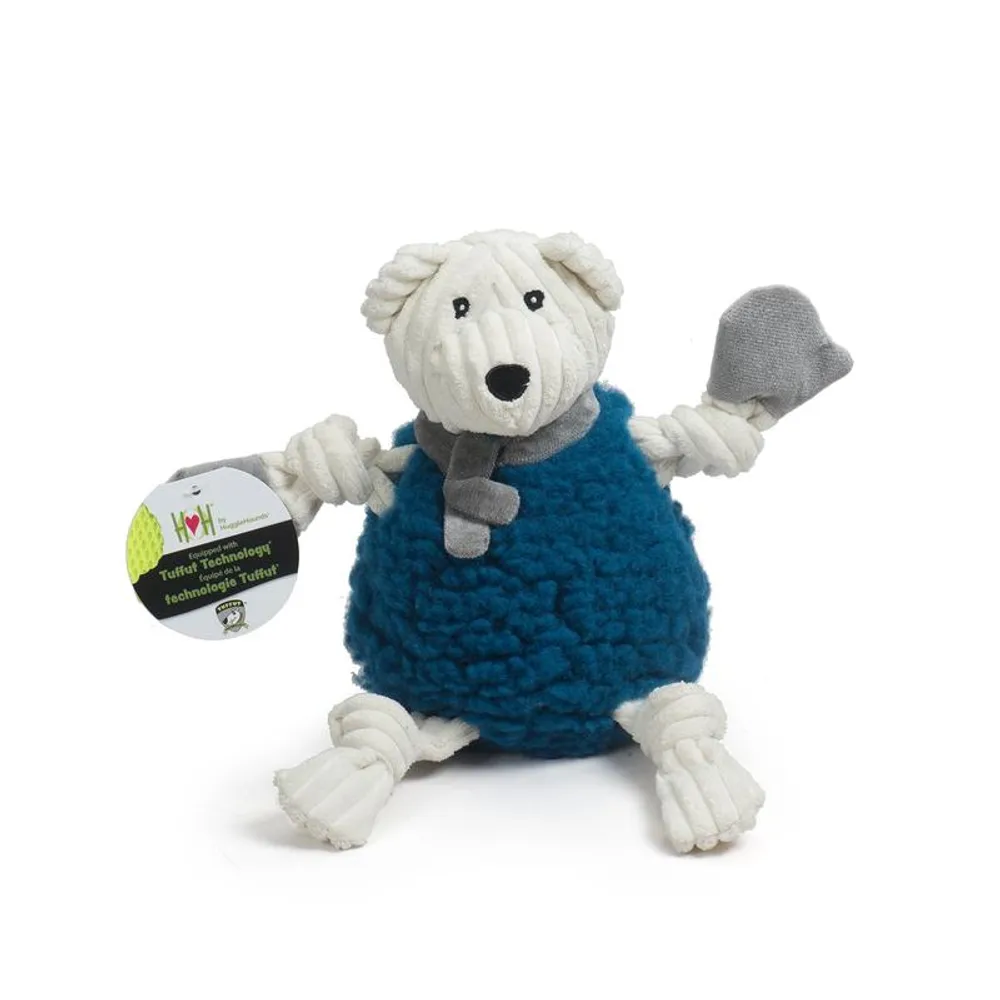 HuggleHounds - Dog Toy - HuggleFleece Hanukkah Bear
