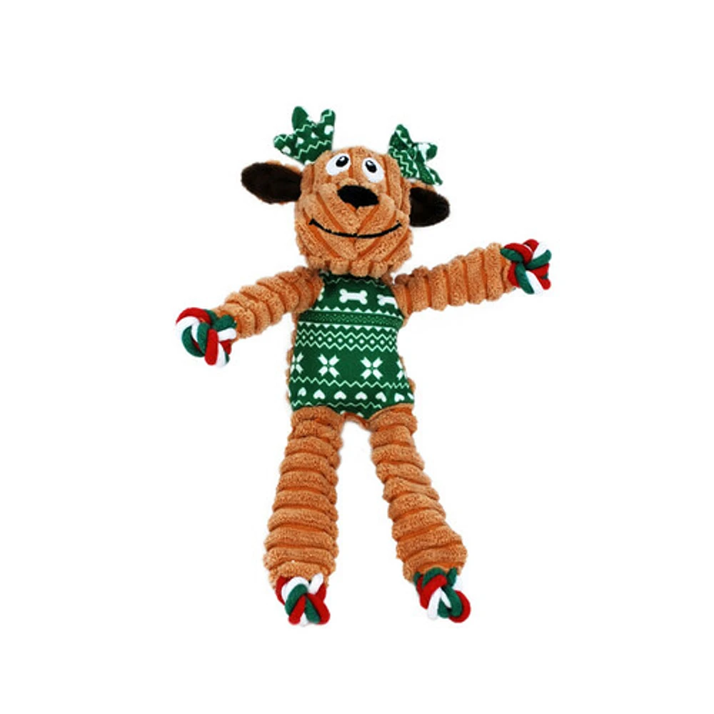 KONG - Dog Toy - Holiday Floppy Knots Reindeer