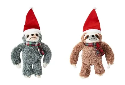 Spot - Dog Toy - Holiday Fun Sloth - Assorted