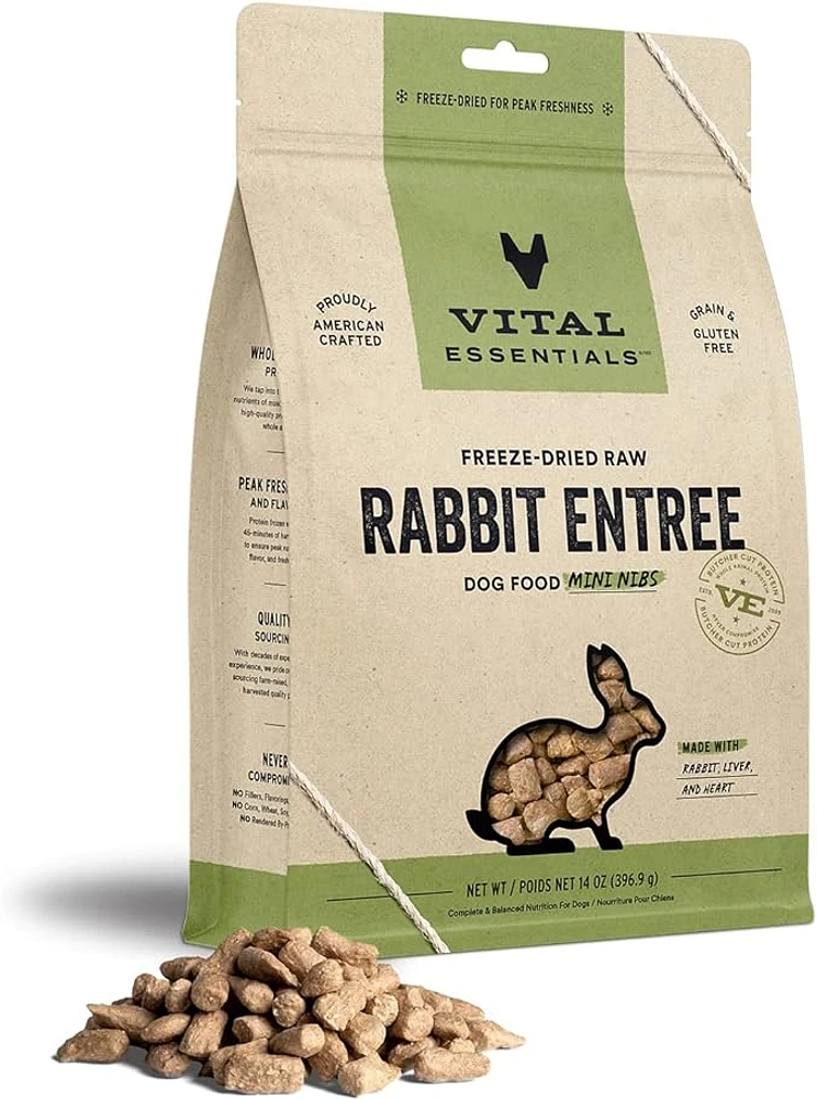 Vital Essentials - Freeze Dried Dog Food - Rabbit