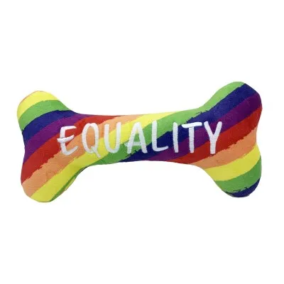 Huxley & Kent - Dog Toy - Pride Equality Bone