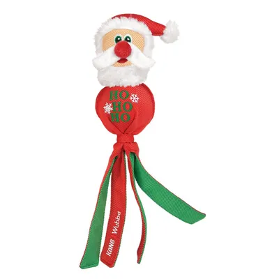 KONG Holiday - Dog Toy - Holiday Wubba Santa or Reindeer