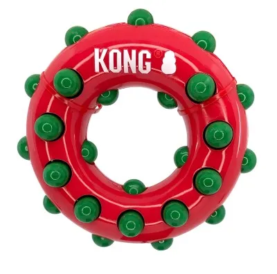 KONG Holiday - Dog Toy - Holiday Dotz Ring