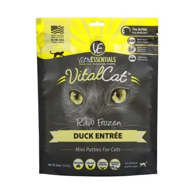 Vital Essentials - Raw Cat Food - Duck Mini Patties