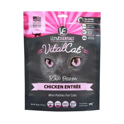 Vital Essentials - Raw Cat Food - Chicken Mini Patties