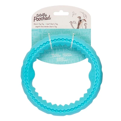 Messy Mutts - Dog Toy- Totally Pooched Chew n' Tug Ring,  6.5"