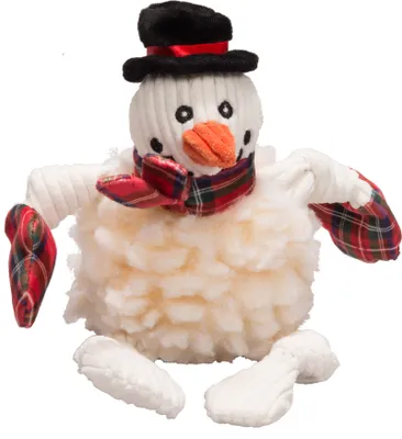 HuggleHounds - Dog Toy - FlufferKnottie McSnowy Snowman