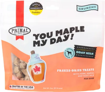 Primal - Dog Treat - You Maple My Day! Pork and Maple with Goat Milk