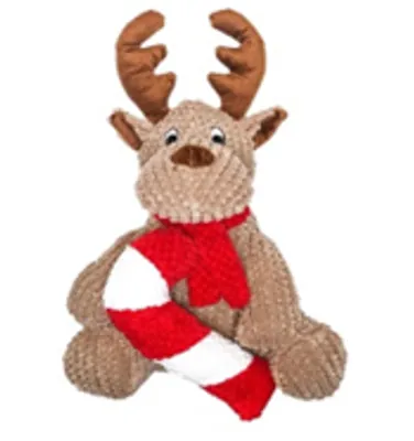 Patchwork - Plush Dog Toy - Holiday Toys Santa,  Moose,  or Bear