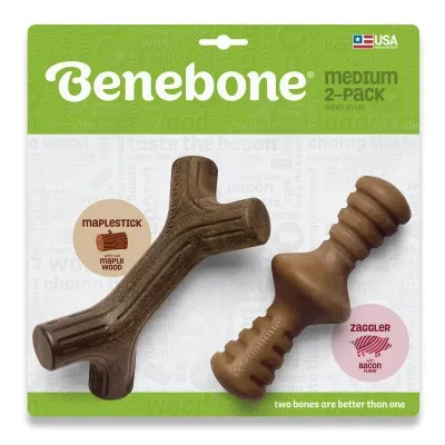 Benebone - Dog Chew Toy Maplestick & Bacon Zaggler