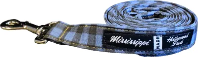 Hollywood Feed - Dog Leash - Blue or Green Check