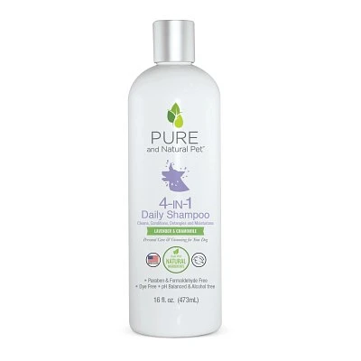 Pure and Natural Pet - Dog Shampoo - Daily Use 4 in 1