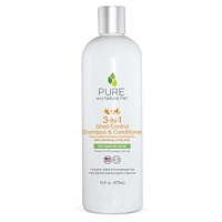 Pure and Natural Pet - Dog Shampoo - Shed Control 3 in 1