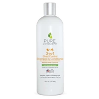 Pure and Natural Pet - Dog Shampoo - Shed Control 3 in 1