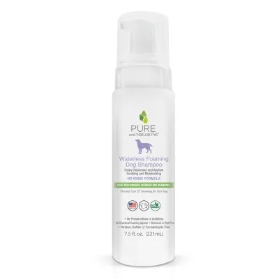 Pure and Natural Pet - Dog Shampoo - Waterless Foam