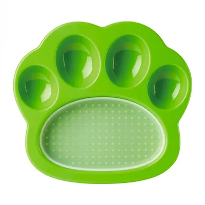 PetDreamHouse - 2 in 1 Mini Slow Feeder and Lick Pad - Green