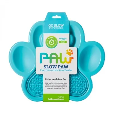 PetDreamHouse - 2 in 1 Slow Feeder and Lick Pad - Blue