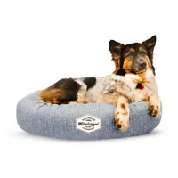 Donut Dog Bed - Blue Cotton