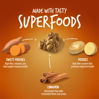 Fruitables - Dog Treats - Sweet Potato & Pecan Flavor Crunchy