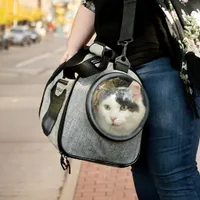 Bergan - Panoramic Cat Carrier - Grey