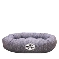 Donut Dog Bed - Blue Cotton