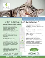 Pure and Natural Pet - Cat Shampoo - Waterless Foam