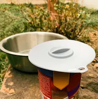 Dexas - Pet Food Lid - Flexible Suction Can & Bowl Lid