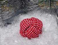 HuggleHounds - Dog Toy - Christmas Knotted Ball