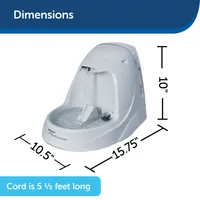 Drinkwell - Pet Water Fountain - Platinum