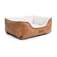 Hotel Doggy - Dog Bed - Tan Bolster Bed