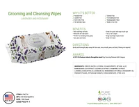 Pure and Natural Pet - Cat and Dog  - Lavender Wipes